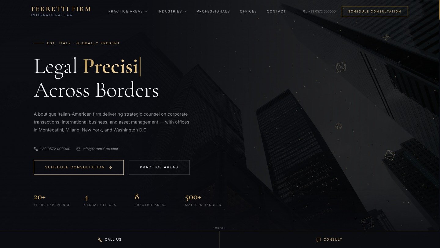 Ferretti Firm — International Corporate Law & Asset Management